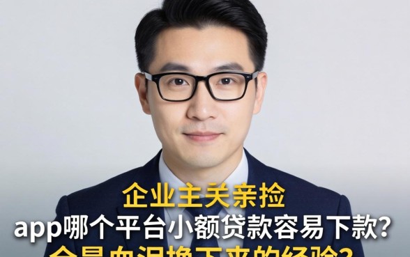 小企业主亲测:app哪个平台小额贷款容易下款?全是血泪换来的经验
