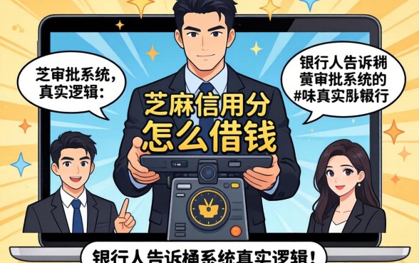 芝麻信用分高怎么借钱？银行人告诉你审批系统的真实逻辑