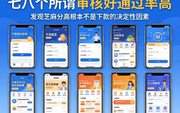 我试了七八个所谓审核好通过率高且不用面签的贷款app，发现芝麻分高根本不是下款的决定性因素
