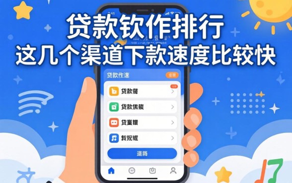 目前贷款软件排行：这几个渠道下款速度比较快