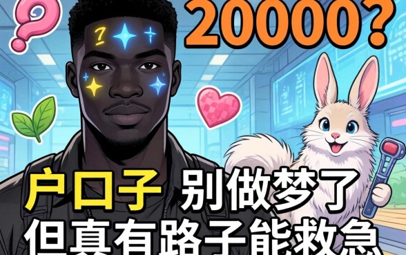 黑户口子 20000？别做梦了，但真有路子能救急
