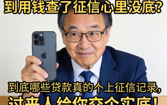 急用钱查了征信心里没底？到底哪些贷款真的会上征信记录，过来人给你交个实底！