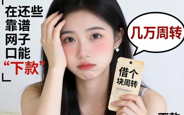手头紧想借个几万块周转，现在还有哪些靠谱的网贷口子能下款？