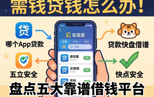 急需用钱怎么办？哪个手机app贷款快且安全？盘点五大靠谱借钱平台