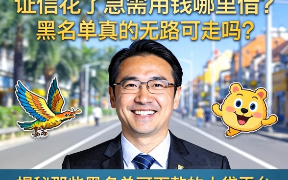 征信花了急需用钱哪里借？黑名单真的无路可走吗？揭秘那些黑名单可下款的小贷平台