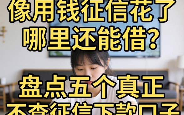 急用钱征信花了哪里还能借？盘点五个真正不查征信的下款口子