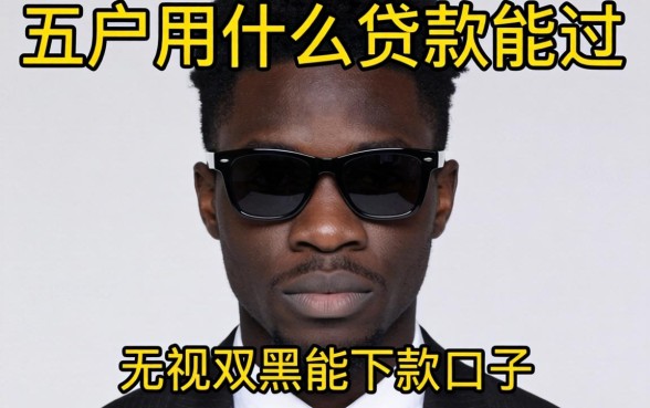 黑户用什么贷款能过，概览五个无视双黑能下款的口子