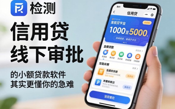 我亲测了信用贷线下审批，发现1000至5000的小额贷款软件其实更懂你的急难