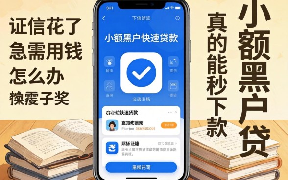 征信花了急需用钱怎么办？手机小额黑户快速贷款app真的能秒下款吗？