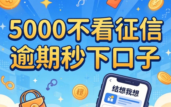 我试了那些所谓的5000不看征信逾期秒下口子，结果和我想的完全不一样