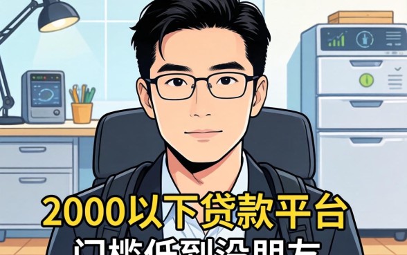 盘点几个2000以下的贷款平台，门槛低到没朋友