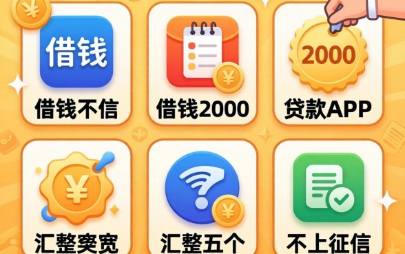 那里可以借钱2000，汇整五个不上征信的贷款app