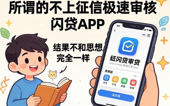 我试了那些所谓的不上征信极速审核的网贷app,结果和你想的完全不一样