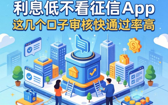 揭秘利息低不看征信的app,这几个口子审核快通过率高