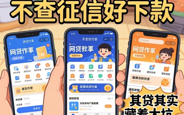 我试了一圈，发现那些号称不查征信好下款的网贷软件，其实藏着大坑