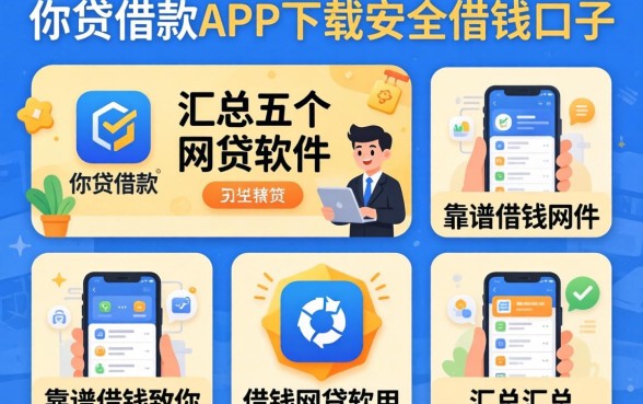 类似邮你贷借款app下载一样安全的借钱口子，汇总五个靠谱借钱网贷软件