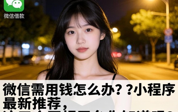 深夜急需用钱怎么办?微信借款小程序最新推荐,这五个正规平台你知道吗?