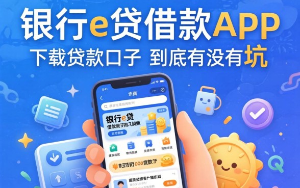 类似工银e贷借款app下载一样方便的贷款口子，到底有没有坑？
