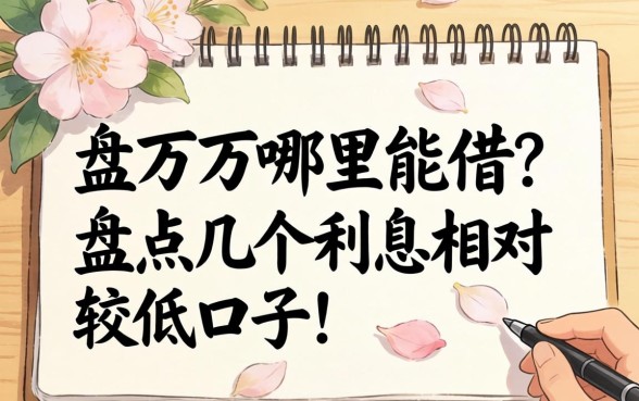 急需两万多哪里能借?盘点几个利息相对较低的口子
