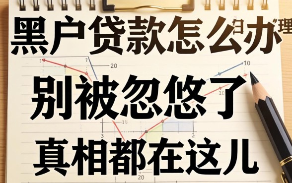 黑户贷款怎么办理？别被忽悠了，真相都在这儿