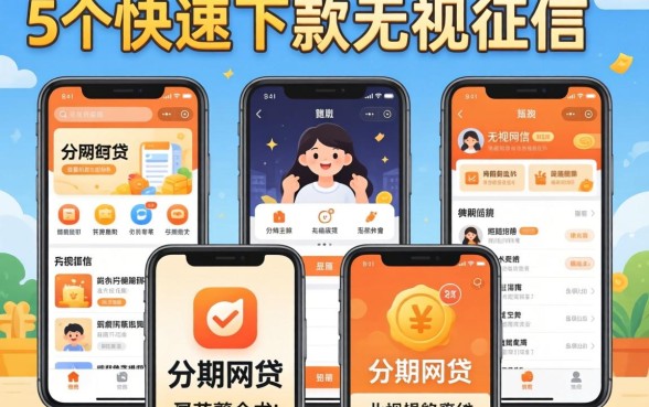 靠谱的分期网贷，整合5个快速下款无视征信的app