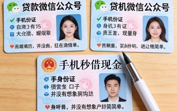 我试了几个能贷款的微信公众号，发现手机身份证秒借现金的口子并没有想象中那么简单
