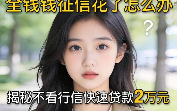 急需用钱征信花了怎么办?揭秘不看征信快速贷款2万元的真相与靠谱渠道