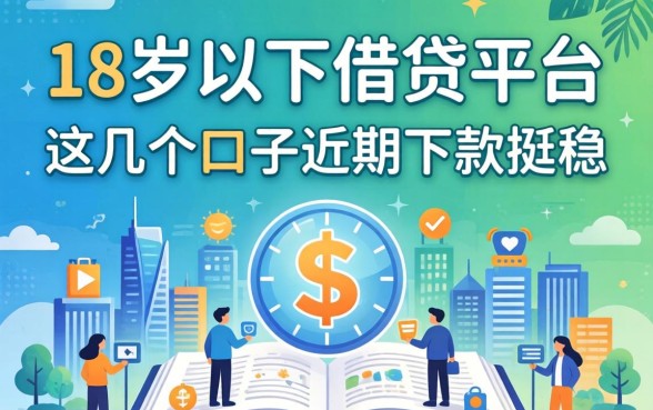 揭秘18岁以下借贷平台：这几个口子近期下款挺稳