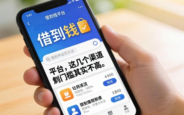 盘点什么上面能借到钱的平台，这几个渠道门槛其实并不高