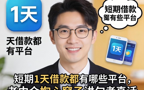 短期七天借款都有哪些平台？老中介掏心窝子讲几句真话