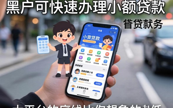 我试了那些号称黑户可快速办理小额贷款业务的软件，发现大平台的底线比你想象的要低