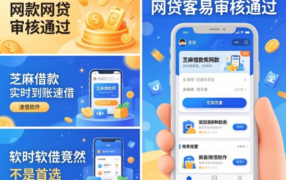 我试了这几款网贷容易审核通过的平台，芝麻借款实时到账速借软件竟然不是首选