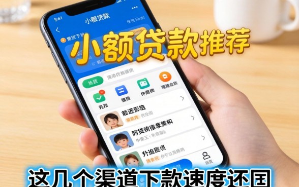 手机小额贷款软件推荐一下，这几个渠道下款速度还行