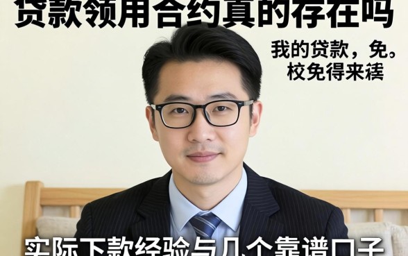 无视贷款领用合约真的存在吗？分享我的实际下款经历与几个靠谱口子