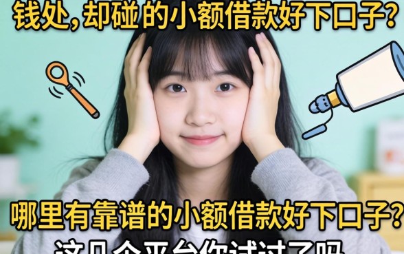 急需用钱却四处碰壁？哪里有靠谱的小额借款好下口子？这几个平台你试过了吗？