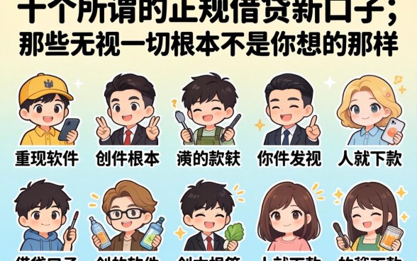 我试了十个所谓的正规借钱新口子，发现那些无视一切是人就下款的软件根本不是你想的那样