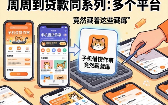 我翻了二十多个平台，发现和周周到贷款同系列的手机借钱软件竟然藏着这些猫腻