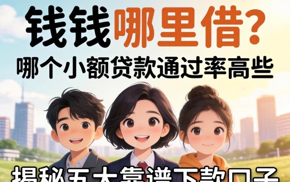 急需用钱哪里借？哪个小额贷款通过率高些呢？揭秘五大靠谱下款口子