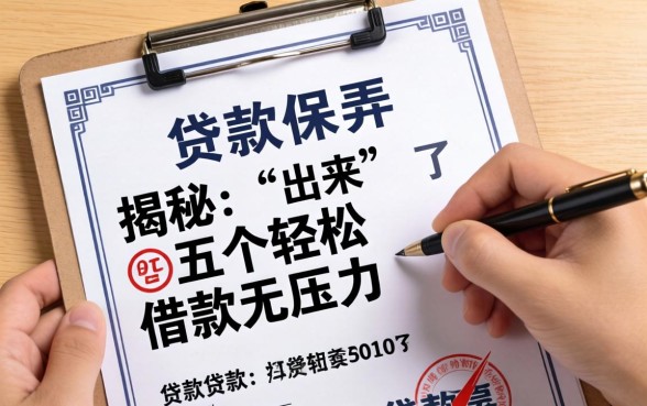 贷款用的保单怎么弄出来，揭秘五个轻松借款无压力口子