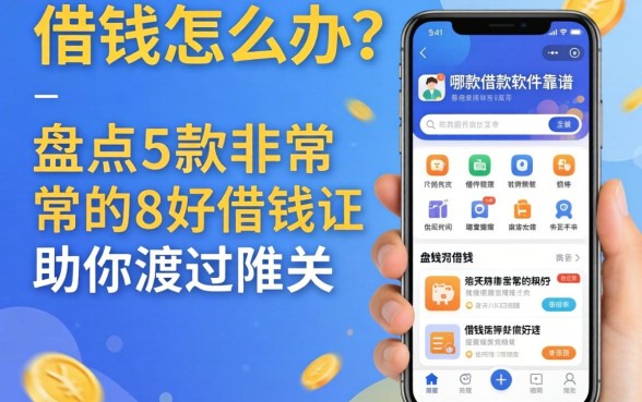 急需用钱怎么办？哪款借款软件靠谱？盘点五款非常好的手机借钱软件助你渡过难关