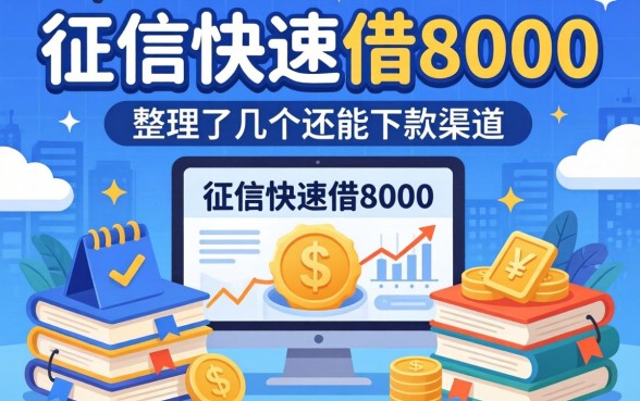 无视征信快速借8000，整理了几个还能下款的渠道