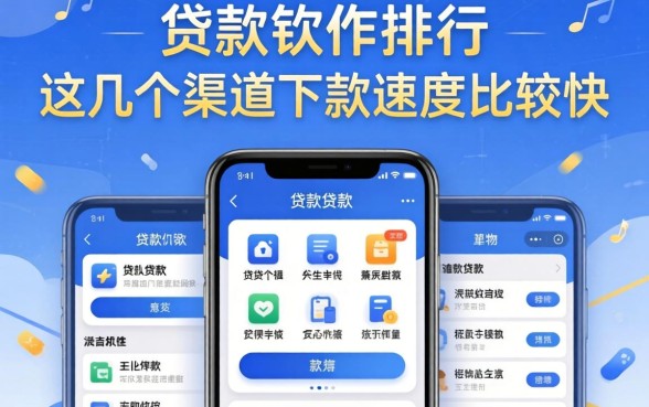 目前贷款软件排行：这几个渠道下款速度比较快