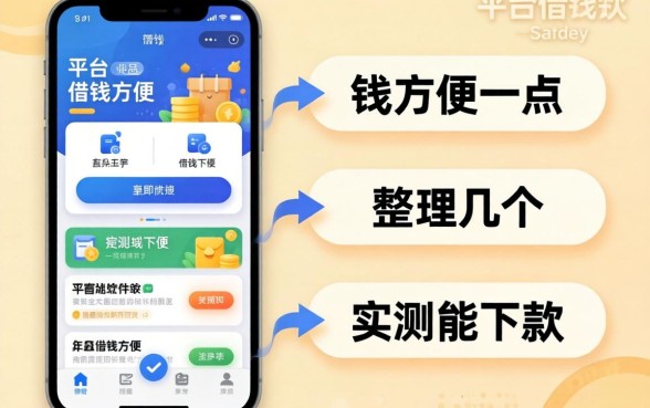 手机什么平台借钱方便一点？整理几个实测能下款的