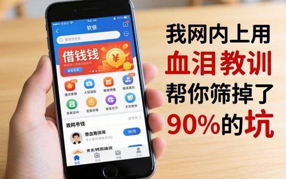 用于手机在网上借钱的软件，我用血泪教训帮你筛掉了90%的坑