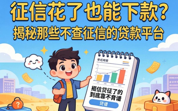 我去，征信花了也能下款？揭秘那些不查征信的贷款平台到底靠不靠谱