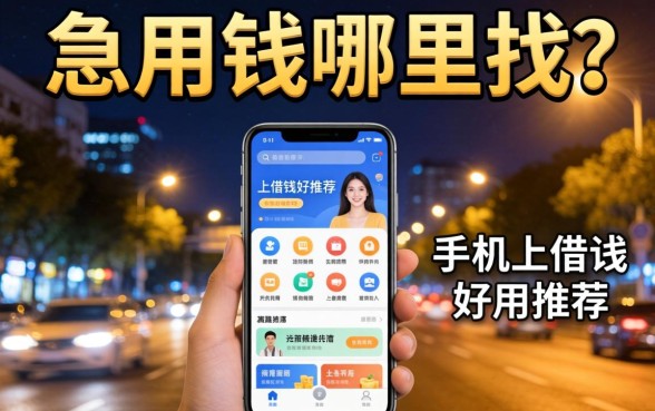 深夜急用钱哪里找？手机上借钱好用推荐软件有哪些？这几个靠谱平台帮你渡过难关