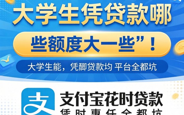 我看大学生贷款哪些额度大一些,发现凭支付宝花呗贷款的平台全是坑