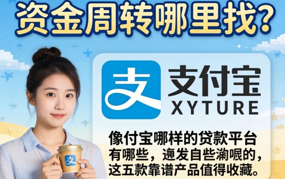 急需资金周转哪里找？像支付宝哪样的贷款平台有哪些？这五款靠谱产品值得收藏