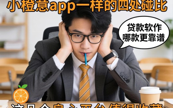 急需用钱却四处碰壁？类似小橙意app一样的贷款软件哪款更靠谱？这几个良心平台值得收藏