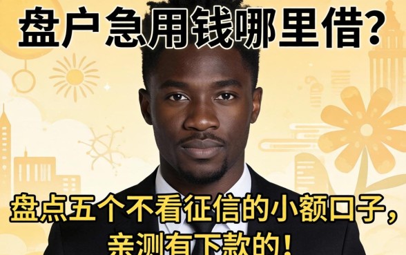 黑户急用钱哪里借？盘点五个不看征信的小额口子，亲测有下款的！